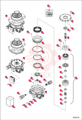 MOTOR, HYD SLEW 7008800 (1)