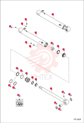CYLINDER, ASSY BUCKET 7148268 (5)
