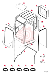 WINDOW, CAB TOP 7180309