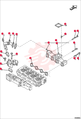 MANIFOLD EXHAUST ASSY 7007111