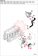 COOLER, OIL FILTER ASSY 7030330
