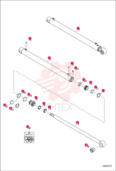 CYLINDER, ARM EXTENDABLE 7219004 (3)