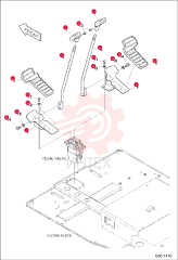 BRACKET PEDAL LH 7006585