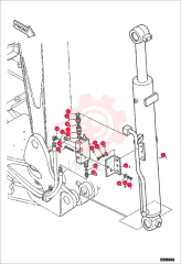 CYLINDER,BOOM(LOCK V/V) 7012223 (2)