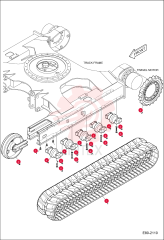 TRACK RUBBER (450X81X76) 12" MX