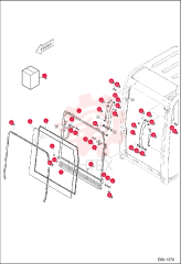 WINDOW, CAB SLIDING REAR 7024750