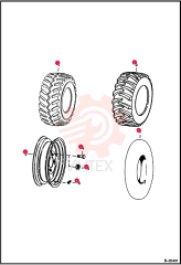 TIRE, STANDARD 23X5.7X12, 4 PLY