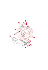 ALTERNATOR N.A 100 AMP (U.S.) 6911378 (1)