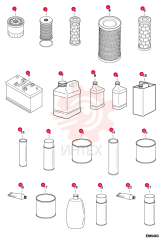 FILTER, OIL ENG 12 6511766 (3)