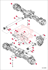 AXLE FRONT 7355420