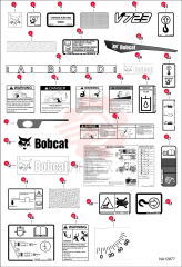 DECAL, LOGO BOBCAT HEAD 7197621