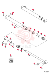 CYLINDER HYDRAULIC ASSEMBLY 7151990 (2)