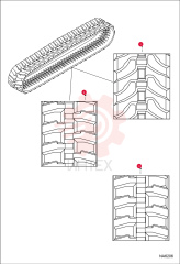 TRACK, RUBBER (320X80X52.5) 12" BOBCAT 6692958 (2)