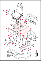 SEAT, OPERATOR VINYL - EXCAVATOR 6685657 (2)