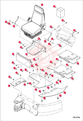 SEAT, OPERATOR VINYL - EXCAVATOR 6685657 (6)