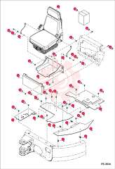 SEAT, OPERATOR VINYL - EXCAVATOR 6685657 (8)