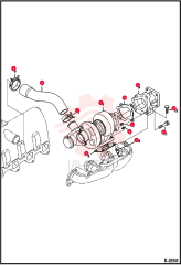 TURBOCHARGER ENGINE 6684881 (1)