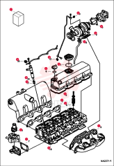 KIT, GASKET UPPER T2 ENG 6689014 (3)