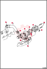 TURBOCHARGER ENGINE 6684881 (2)