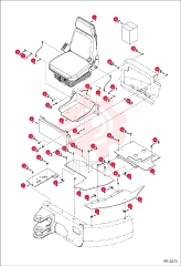 SEAT, OPERATOR VINYL - EXCAVATOR 6685657 (4)