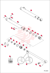 CYLINDER, ARM ASSY 7167481 (2)