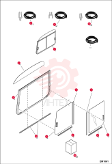 WINDOW, CAB SLIDING 7100571