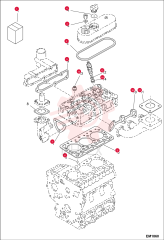 UPPER GASKET KIT TIER II ENGINE 6689009