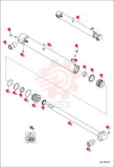 CYLINDER HYDRAULIC ASSEMBLY 7308284 (2)