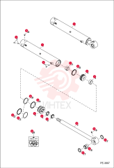 CYLINDER, ASSY SWING 7147216 (3)