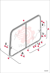 WINDOW, CAB SLIDING 7237363