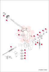 LEVER, THROTTLE 7002426 (2)