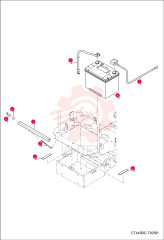 CABLE, POSITIVE 7013073 (3)