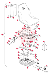 SEAT, OPERATOR SUSPENSION CLOTH 7013130