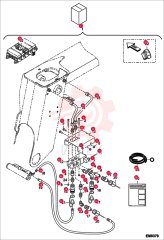 KIT, 2ND HYDRAULIC FUNCTION ON BOOM