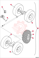L.H. WHEEL ASSY 6917217-O