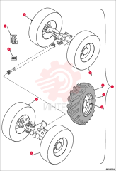 SET OF 4 WHEEL ASSY (1)