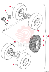 L.H. WHEEL ASSY 6917217-O (1)