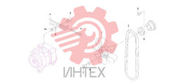 Вентилятор и ремень 60041436
