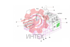 Обвес каркаса экскаватора SY135C9I4K.1.6 13450536