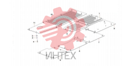 Пластины защитные поворотной платформы 13064304