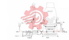 Сиденье водителя в сборе SY210C6C2K.1.5A 13820511