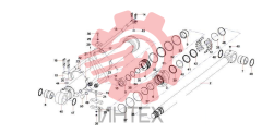 Цилиндр стрелы правый SY210C6C2 13416539