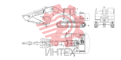 Компоненты основные экскаватора SY225C9 13494916