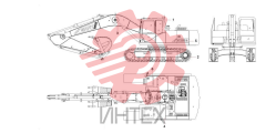 Компоненты основные экскаватора SY265C9 13580572