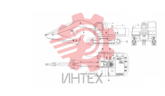 Компоненты основные экскаватора SY335C9 12369607