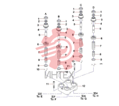 Комплектующие клапана (часть 1) (PVD8PC5020A) 60004101