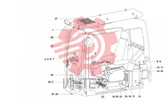 Кабина SY385C1M2KS.1.5B 12631266