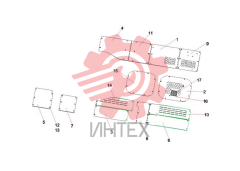 Пластины защитные платформы 13747851