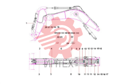 Система гидравлическая стрелы 13757711