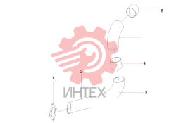 Труба выхлопная 11144406